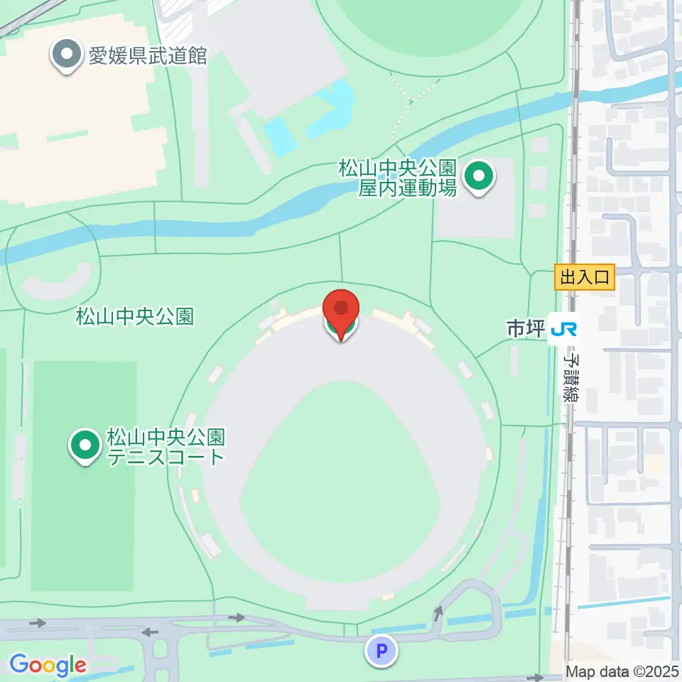 坊っちゃんスタジアム周辺のホテル一覧地図