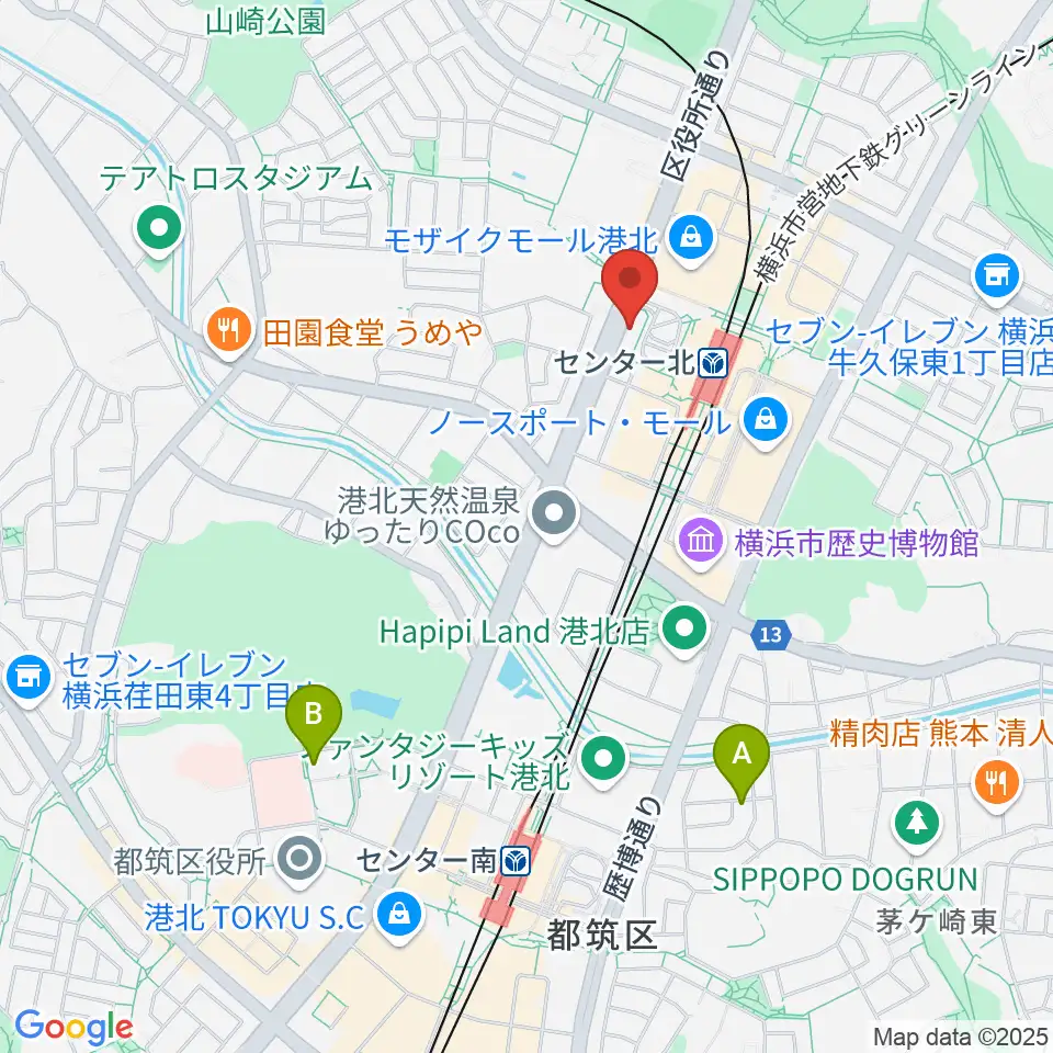 T-Music Yokohama周辺のホテル一覧地図