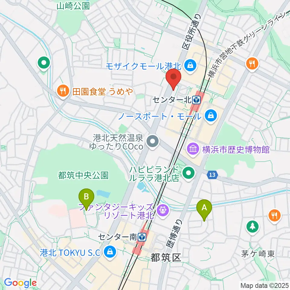 T-Music Yokohama周辺のホテル一覧地図