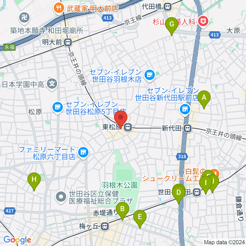 music studio MAYS周辺のホテル一覧地図