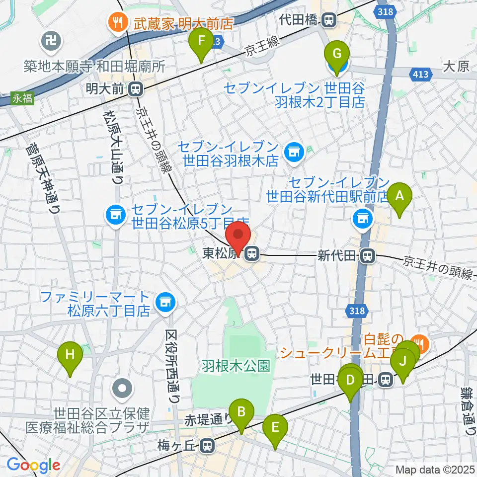 music studio MAYS周辺のホテル一覧地図