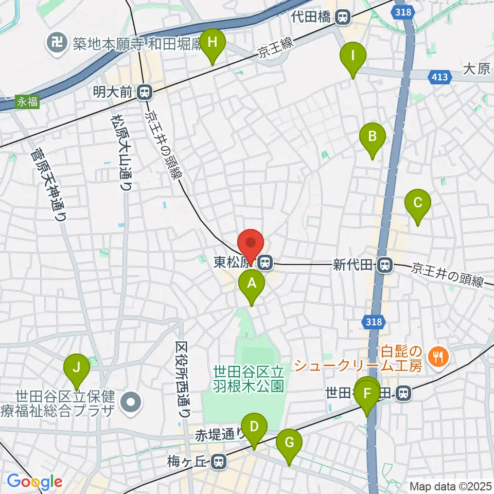 music studio MAYS周辺のホテル一覧地図