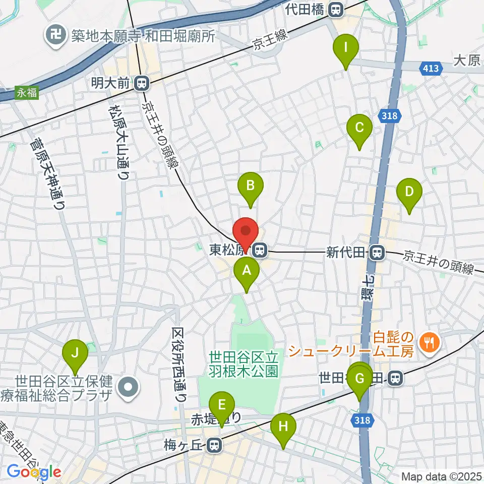 music studio MAYS周辺のホテル一覧地図