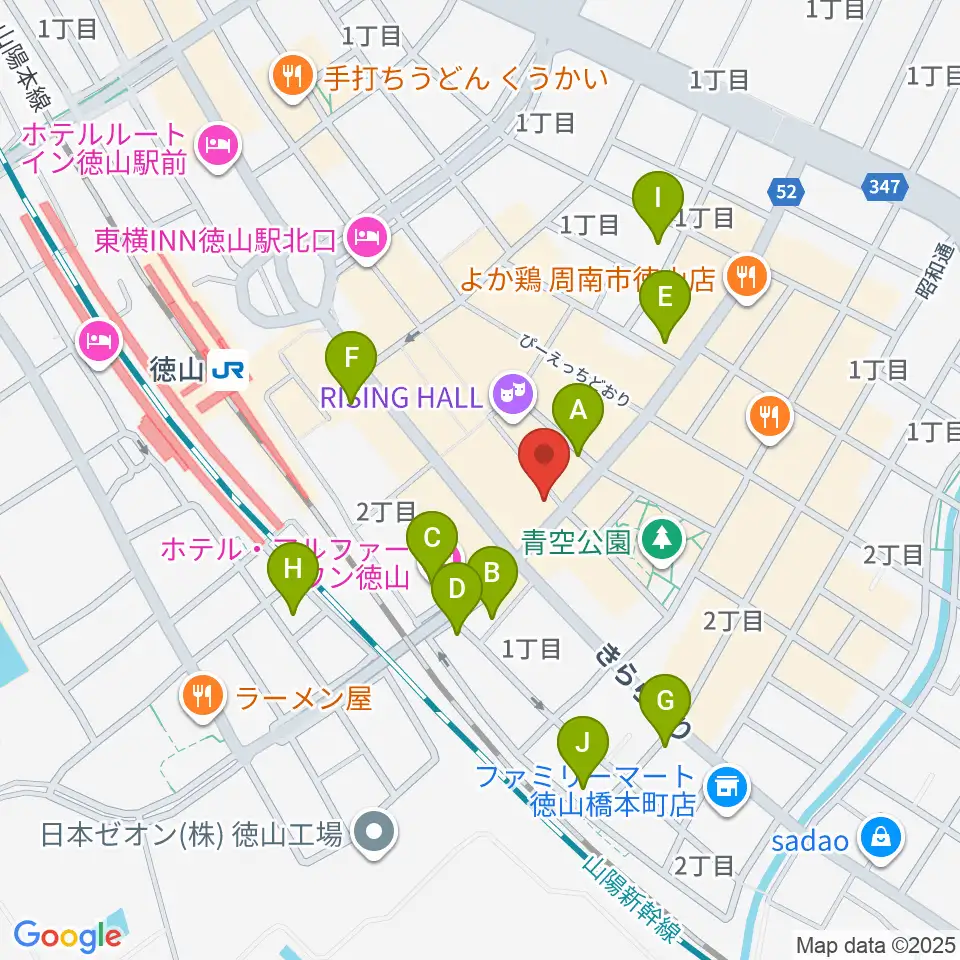 周南LIVE TAKU周辺のホテル一覧地図