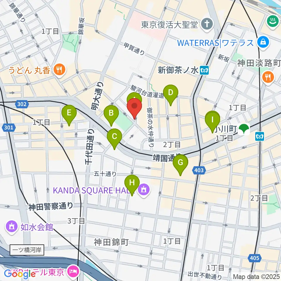 エンギター周辺のホテル一覧地図