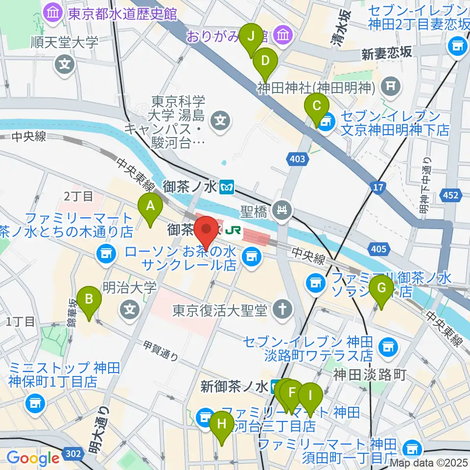ＡＡＡイワタ楽器周辺のホテル一覧地図