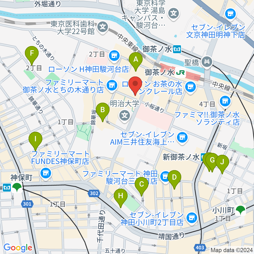 ディスクユニオン JazzTOKYO周辺のホテル一覧地図