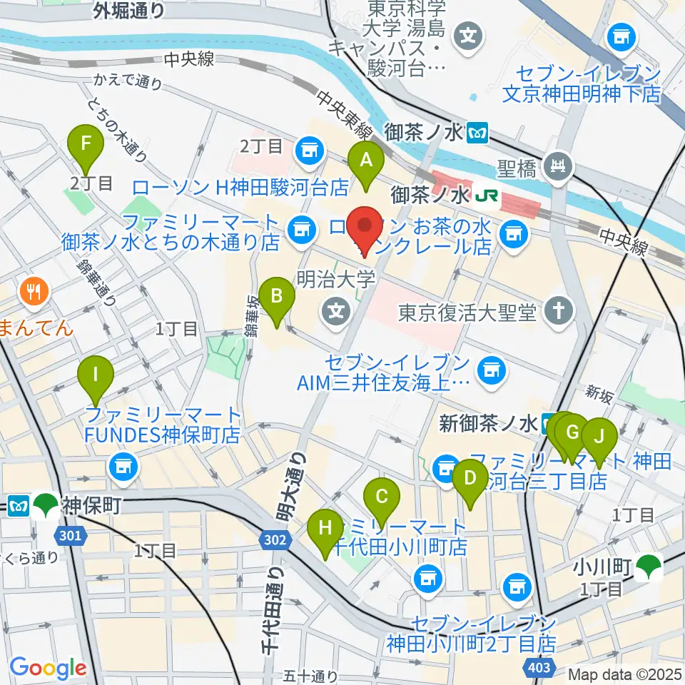 ディスクユニオン JazzTOKYO周辺のホテル一覧地図