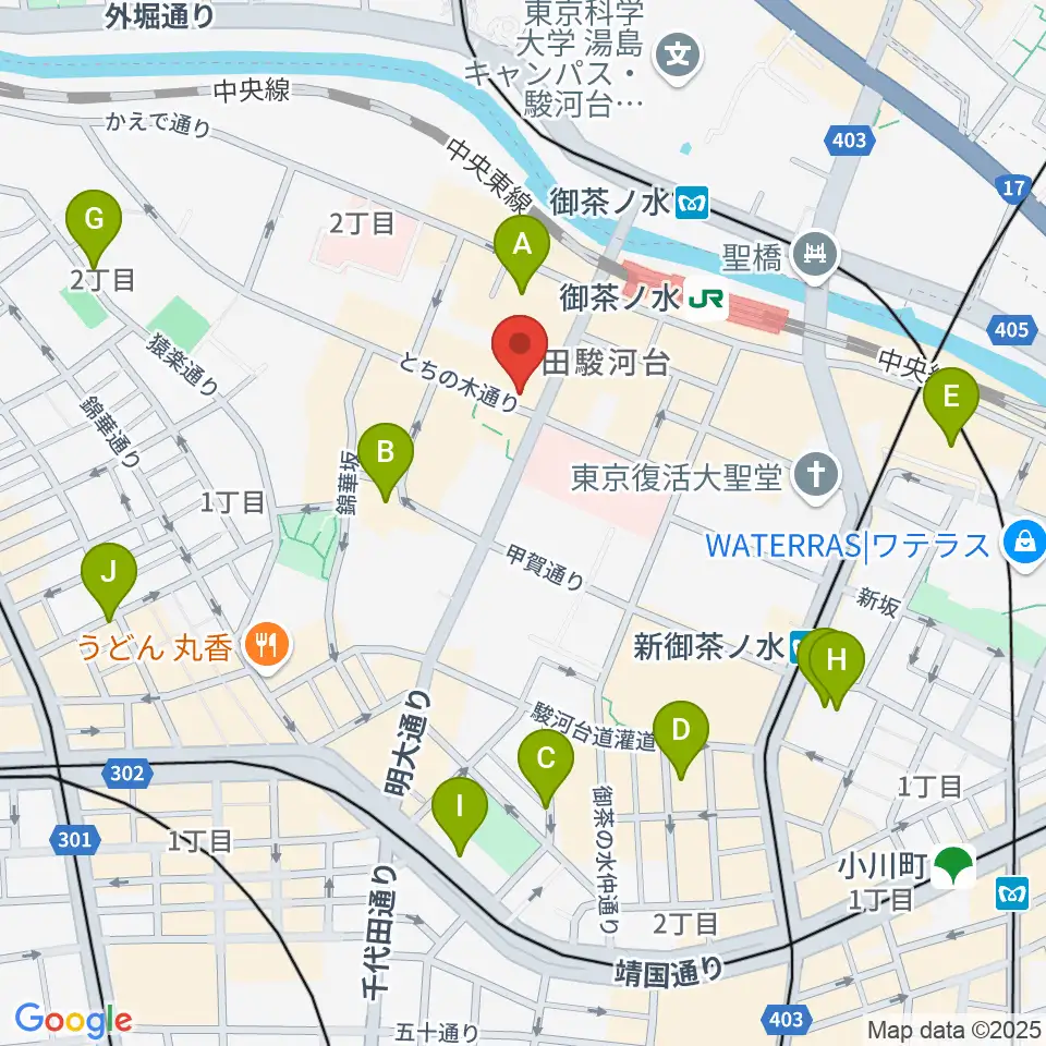 ディスクユニオン JazzTOKYO周辺のホテル一覧地図