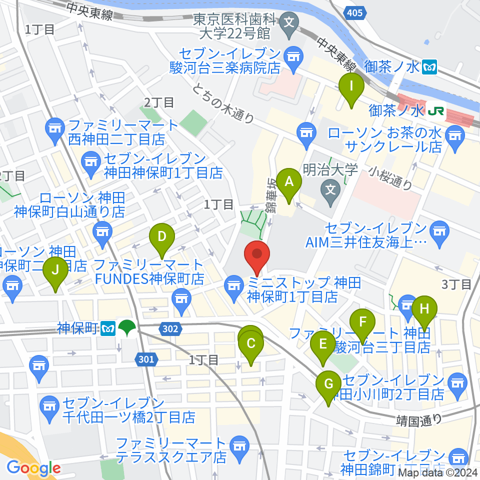 アイゼナハ音楽院周辺のホテル一覧地図