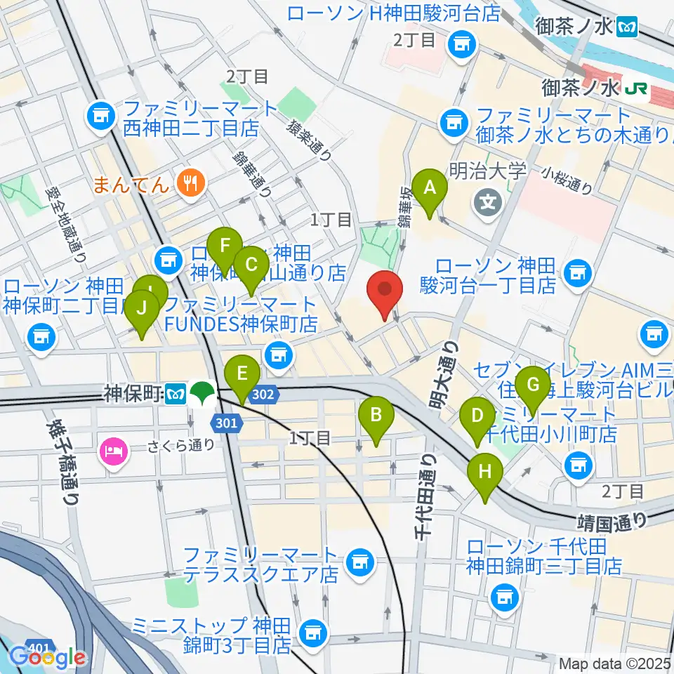 アイゼナハ音楽院周辺のホテル一覧地図