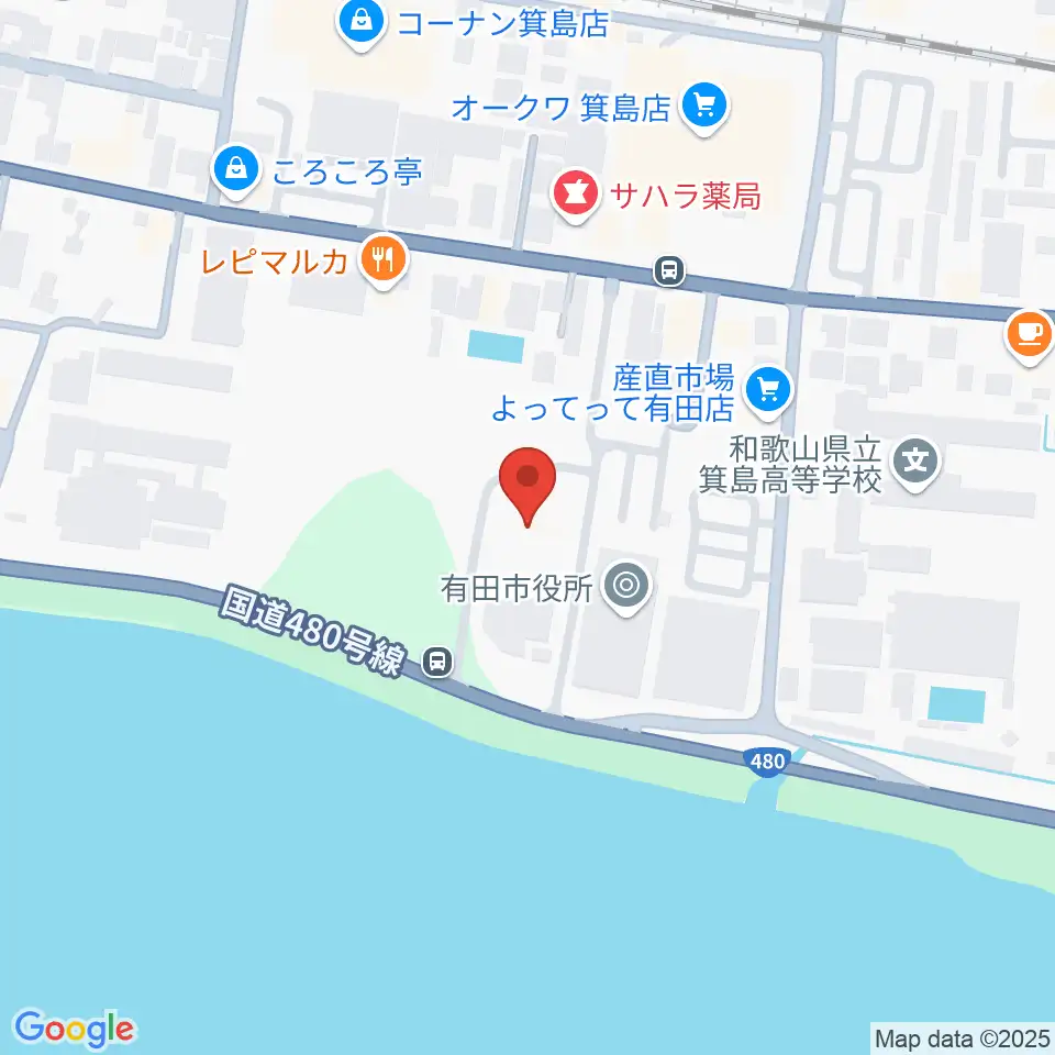 有田市民会館周辺のホテル一覧地図