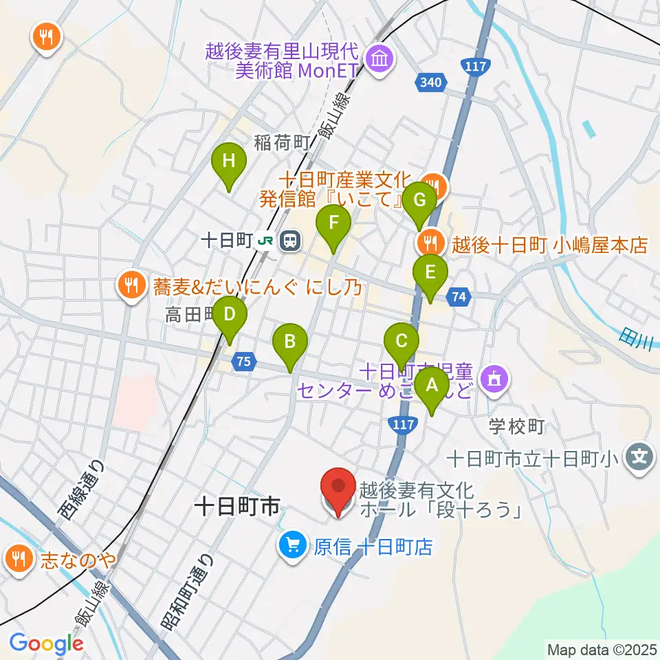 越後妻有文化ホール 段十ろう周辺のホテル一覧地図
