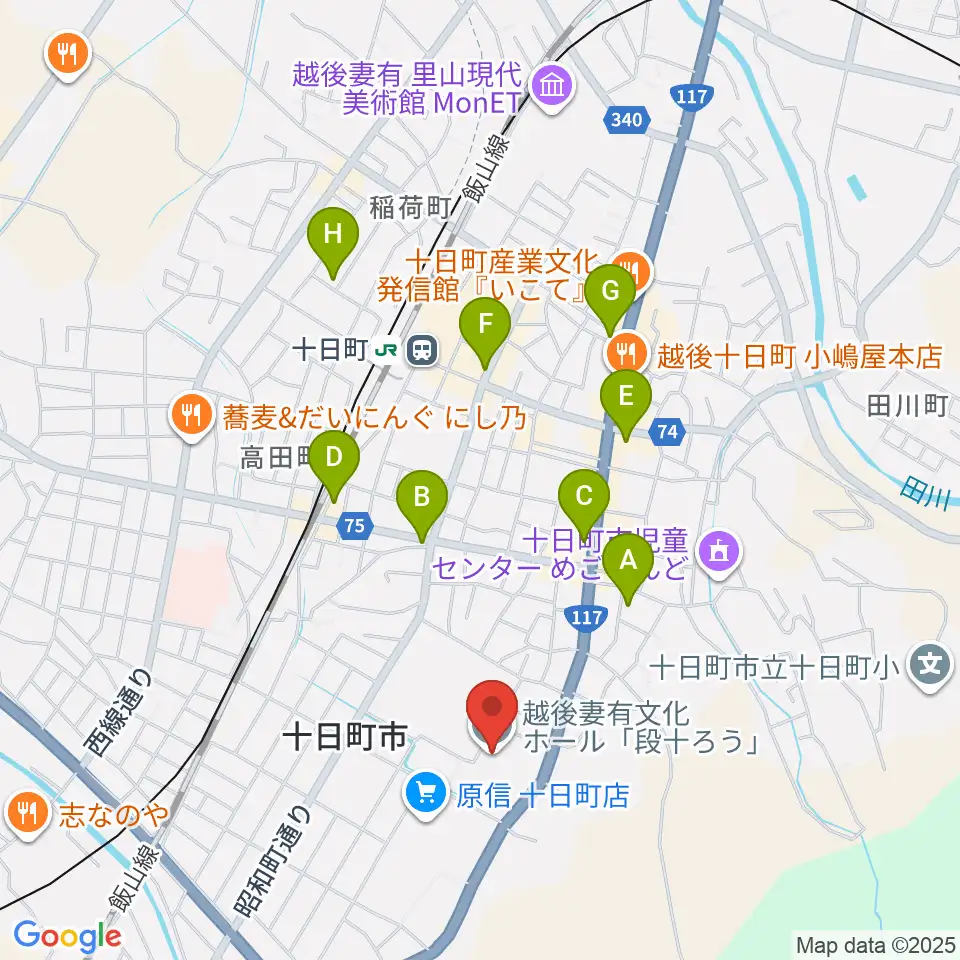 越後妻有文化ホール 段十ろう周辺のホテル一覧地図