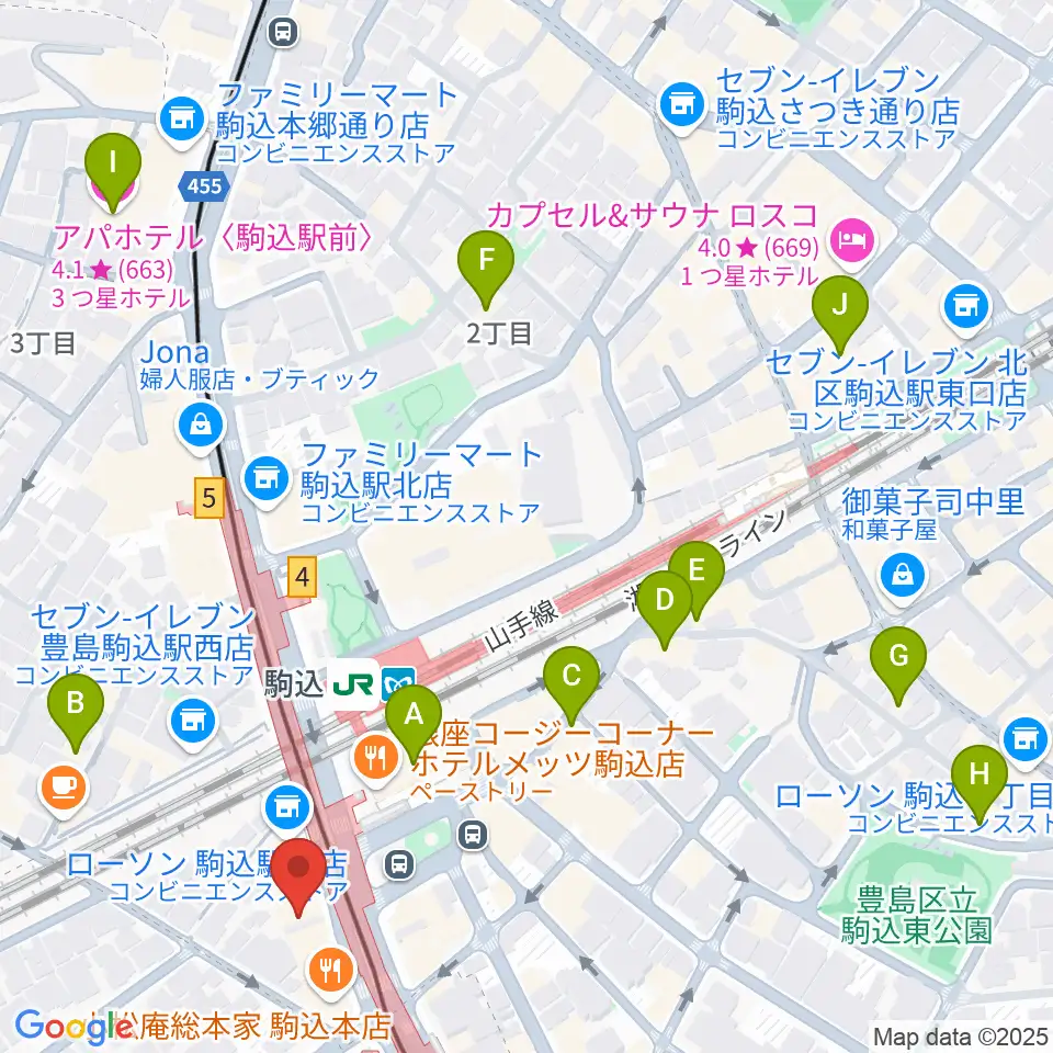 ムラーラミュージックオフィス周辺のホテル一覧地図