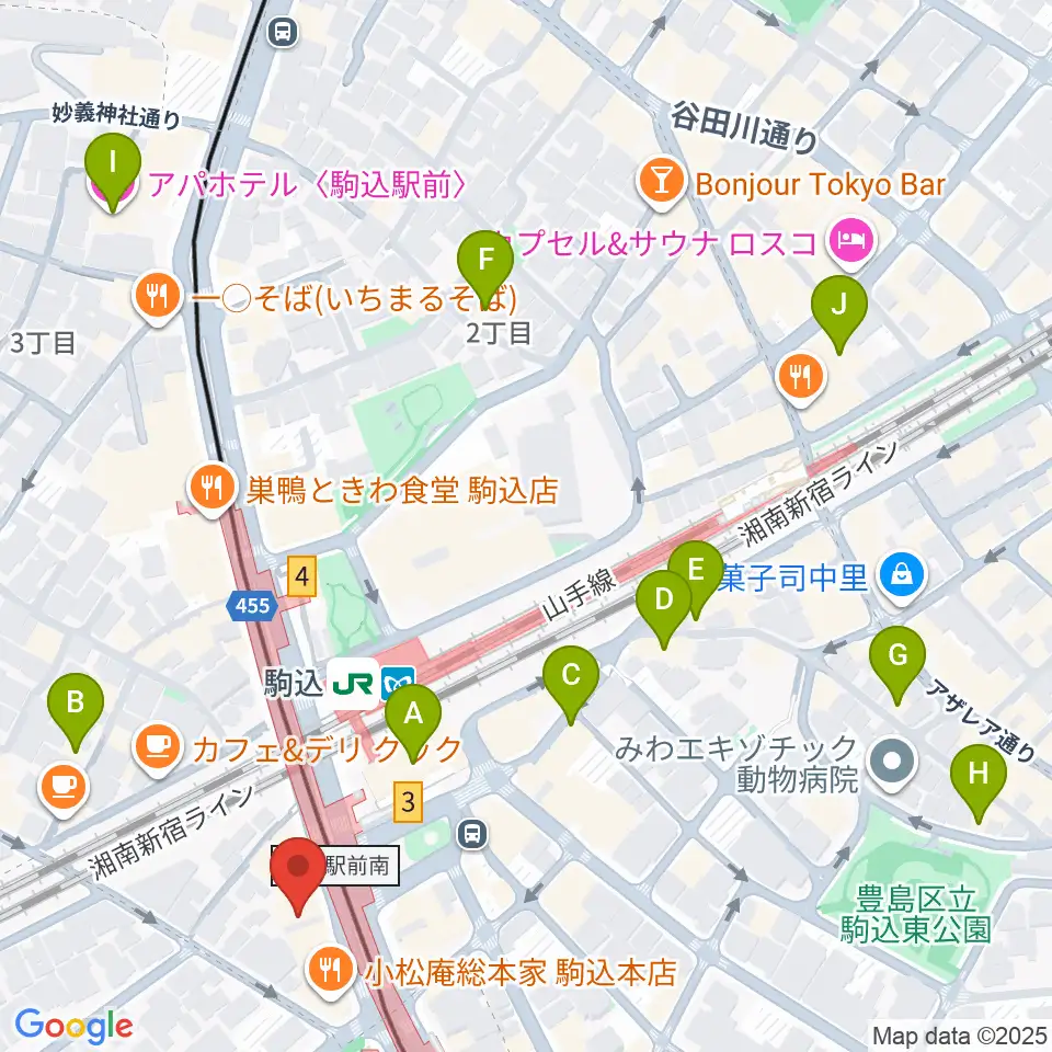 ムラーラミュージックオフィス周辺のホテル一覧地図