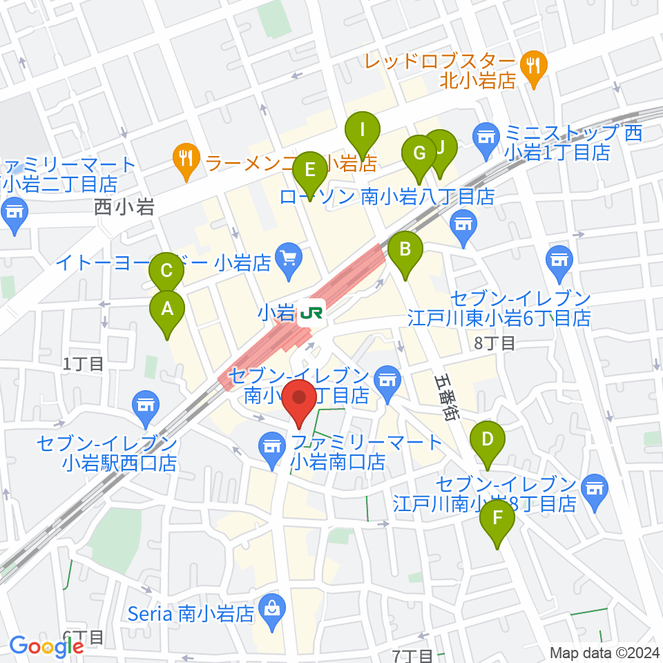 音曲堂周辺のホテル一覧地図