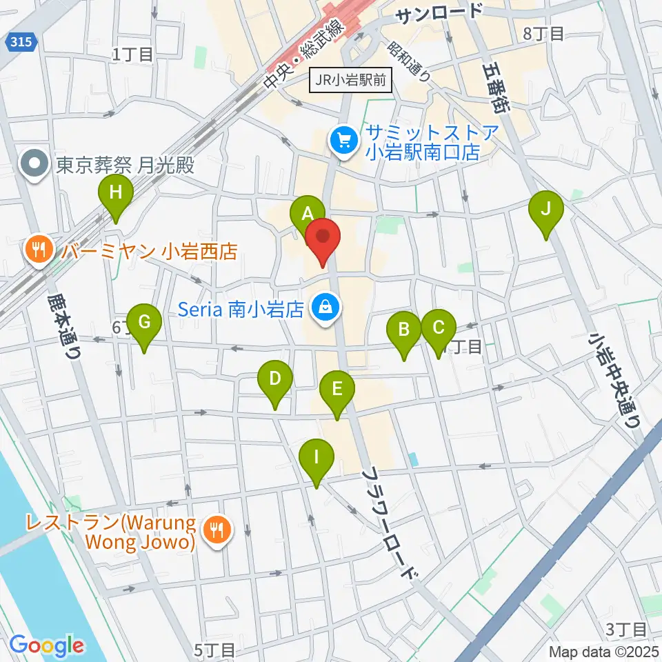 メイト音楽学院周辺のホテル一覧地図