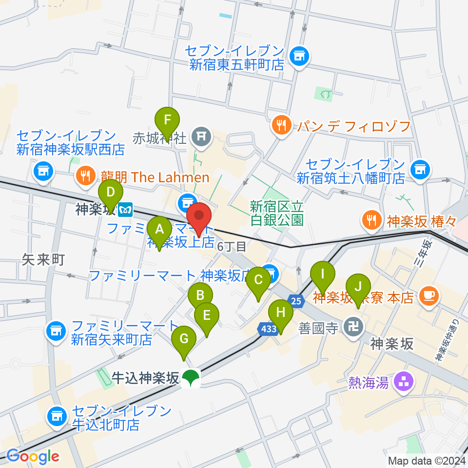 神楽音周辺のホテル一覧地図