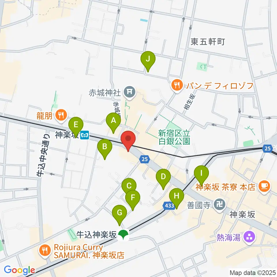 神楽音周辺のホテル一覧地図