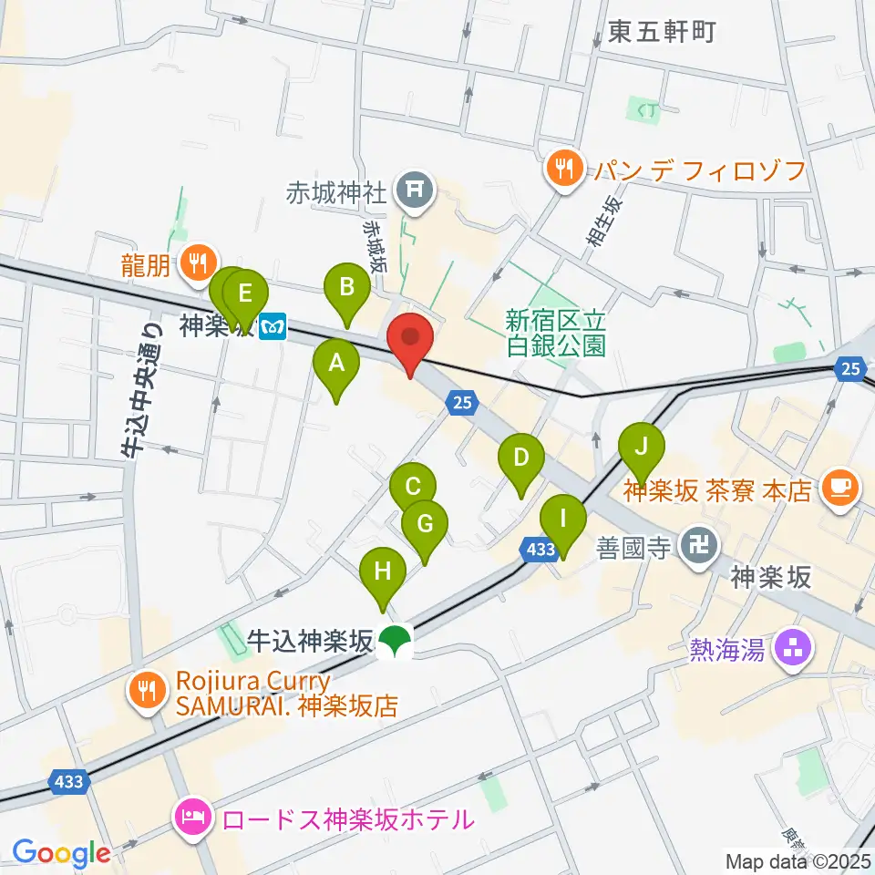 神楽音周辺のホテル一覧地図