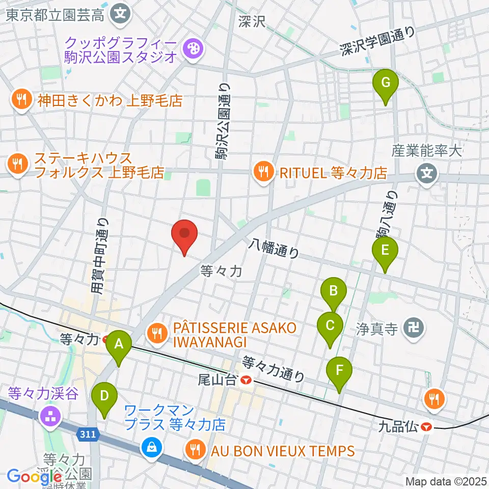 アソルハーモニクス周辺のホテル一覧地図