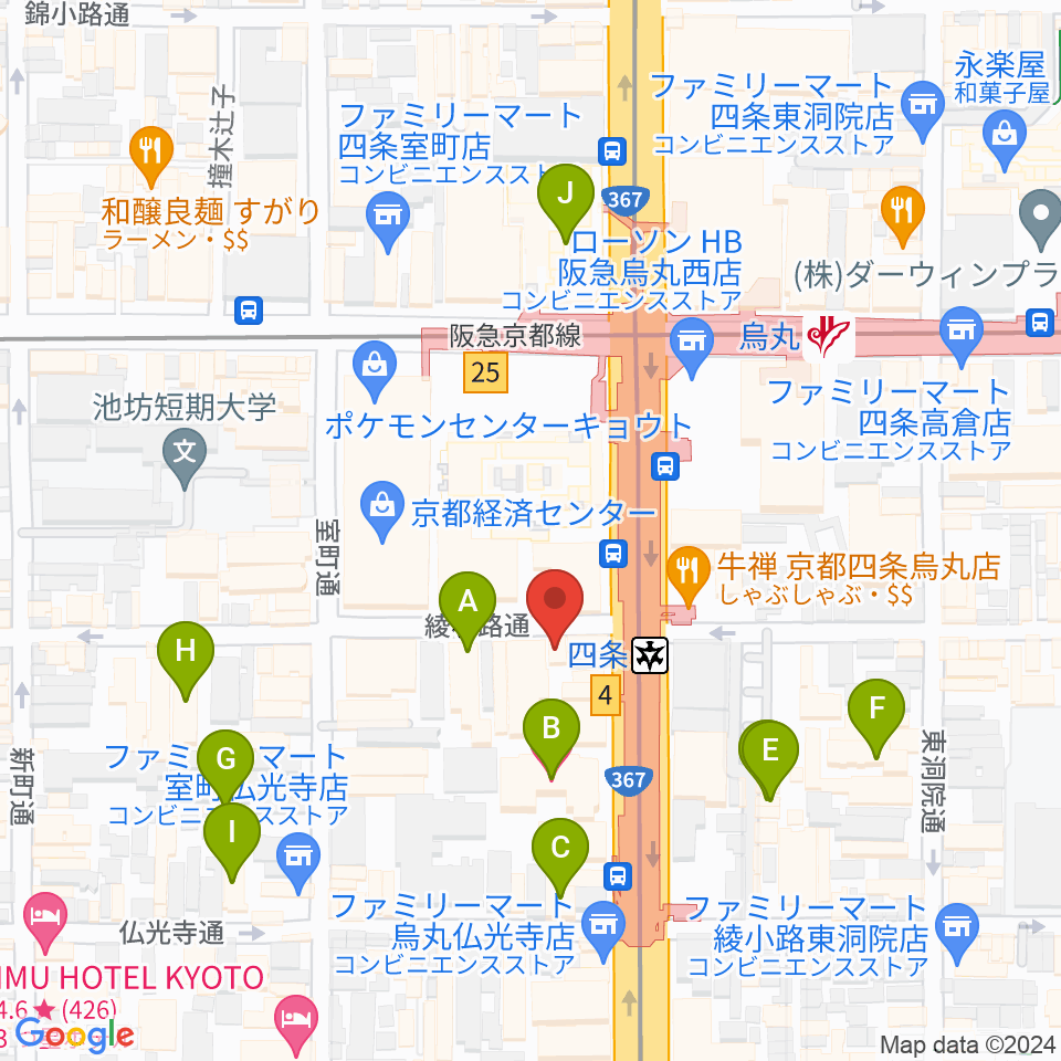 株式会社サロット周辺のホテル一覧地図