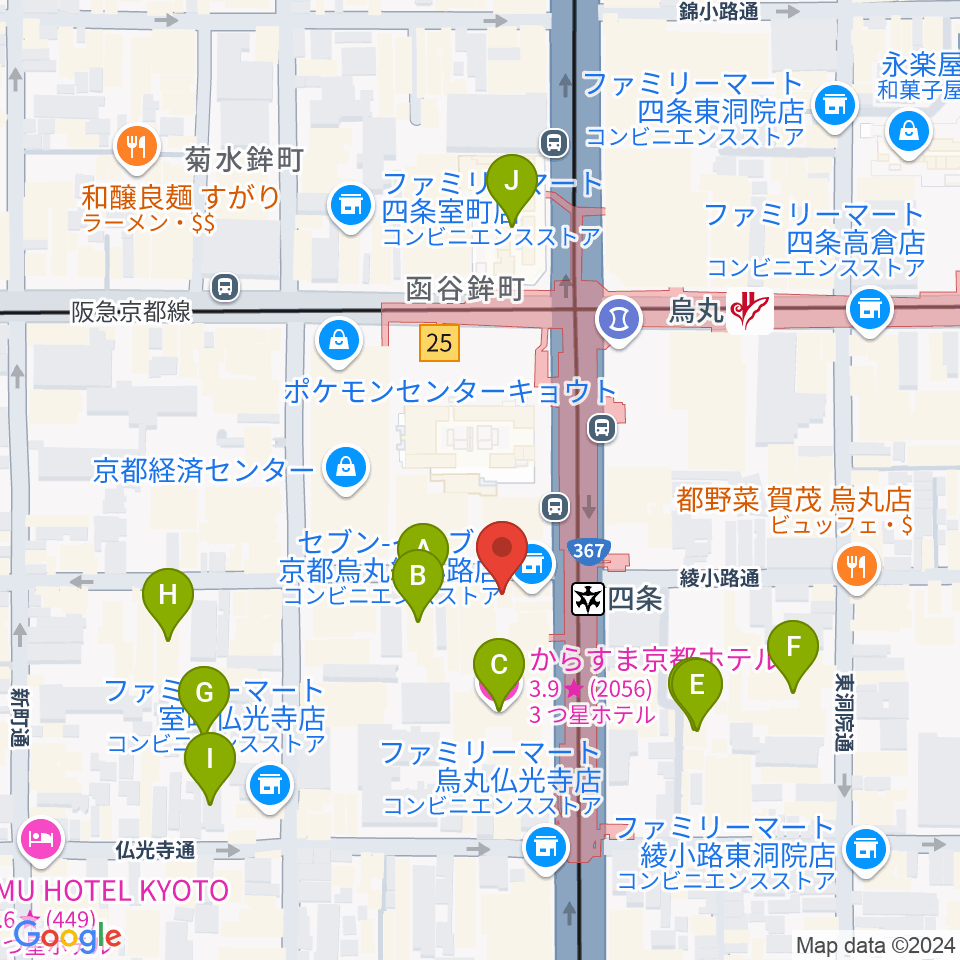 株式会社サロット周辺のホテル一覧地図