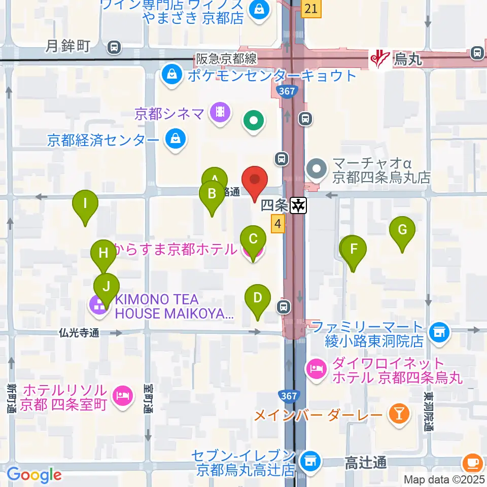 株式会社サロット周辺のホテル一覧地図