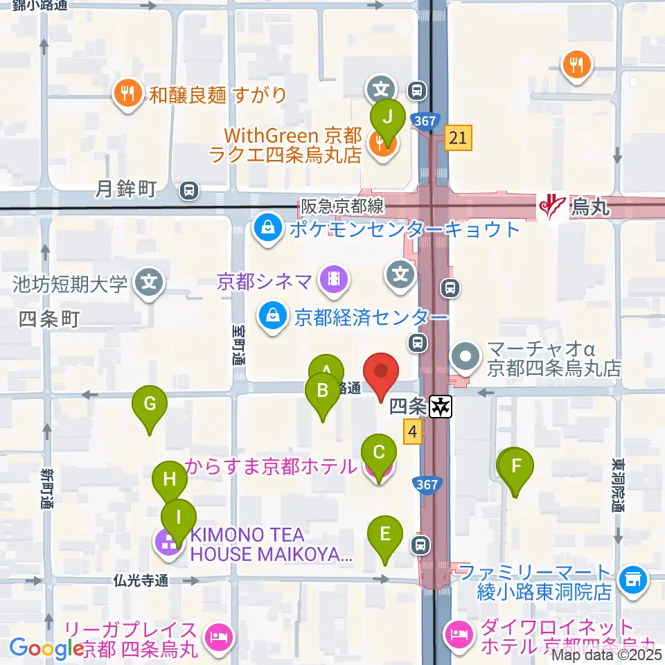 株式会社サロット周辺のホテル一覧地図