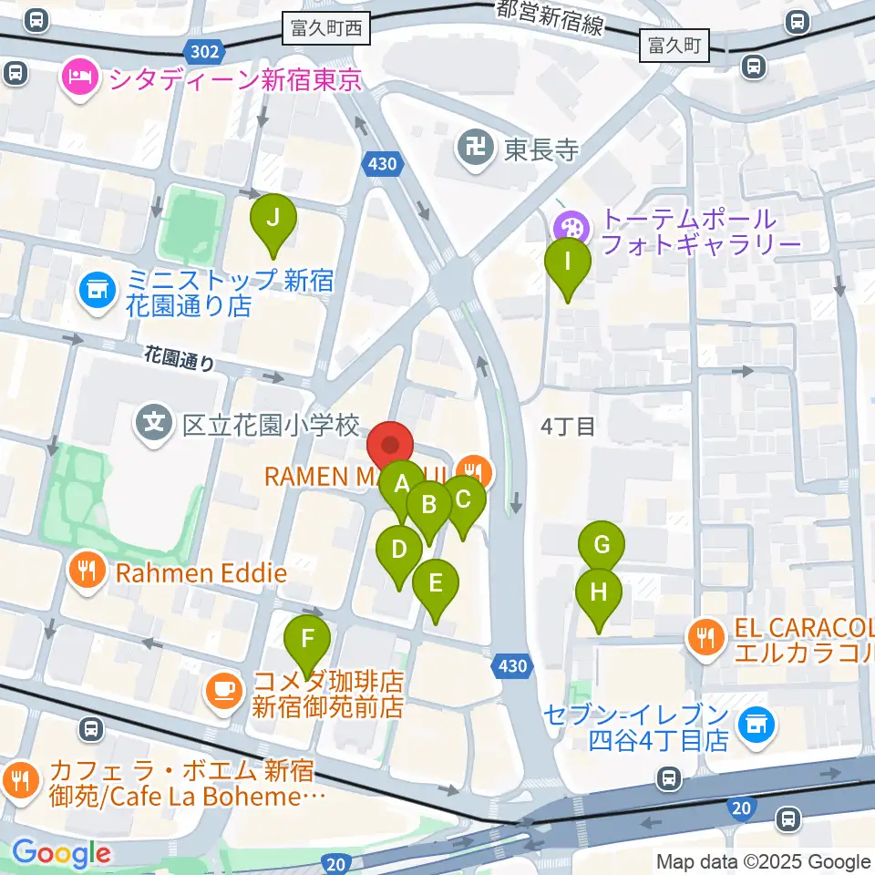 STUDIO Cross Edge周辺のホテル一覧地図