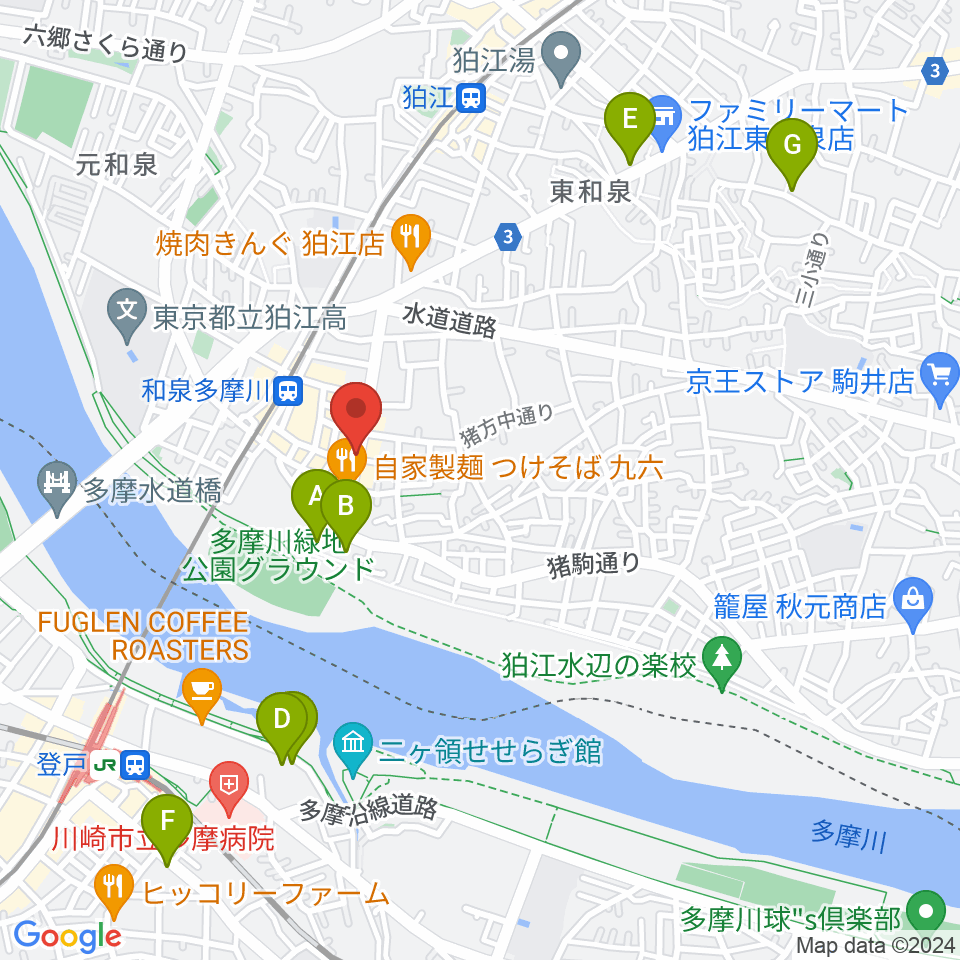 アイスタジオ周辺のホテル一覧地図