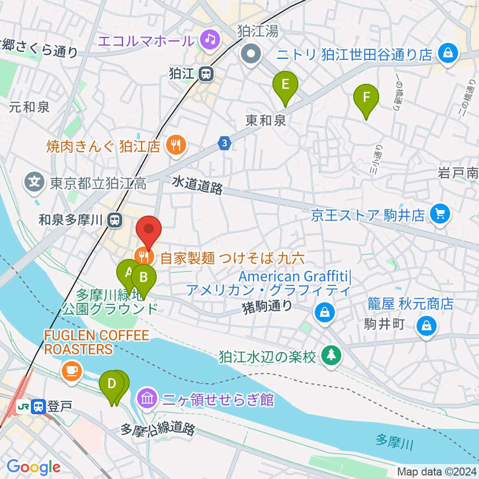 アイスタジオ周辺のホテル一覧地図