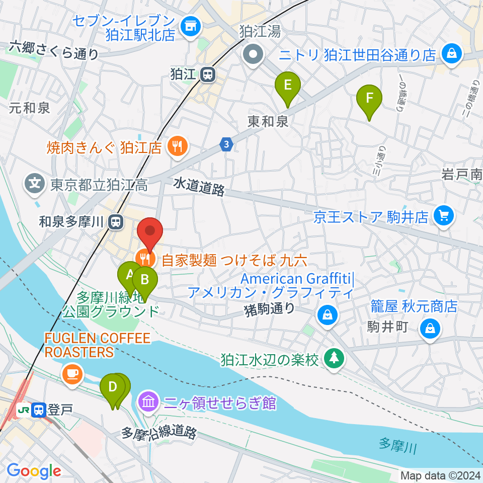 アイスタジオ周辺のホテル一覧地図