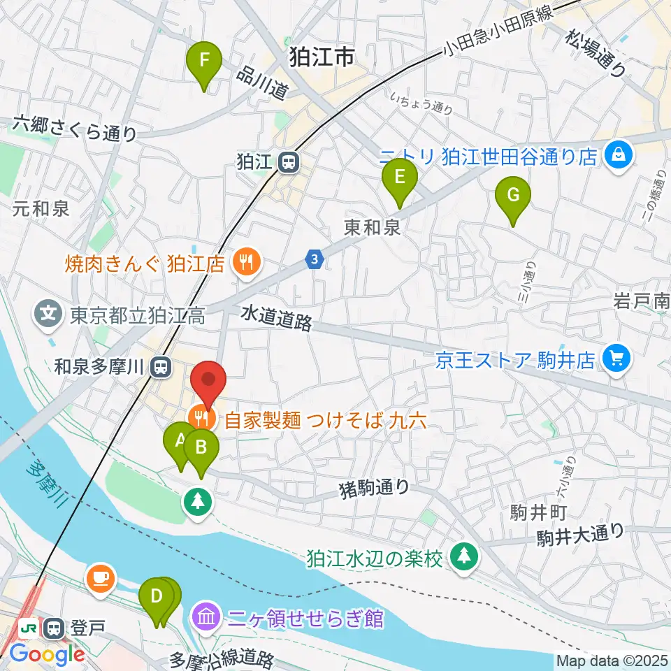 アイスタジオ周辺のホテル一覧地図