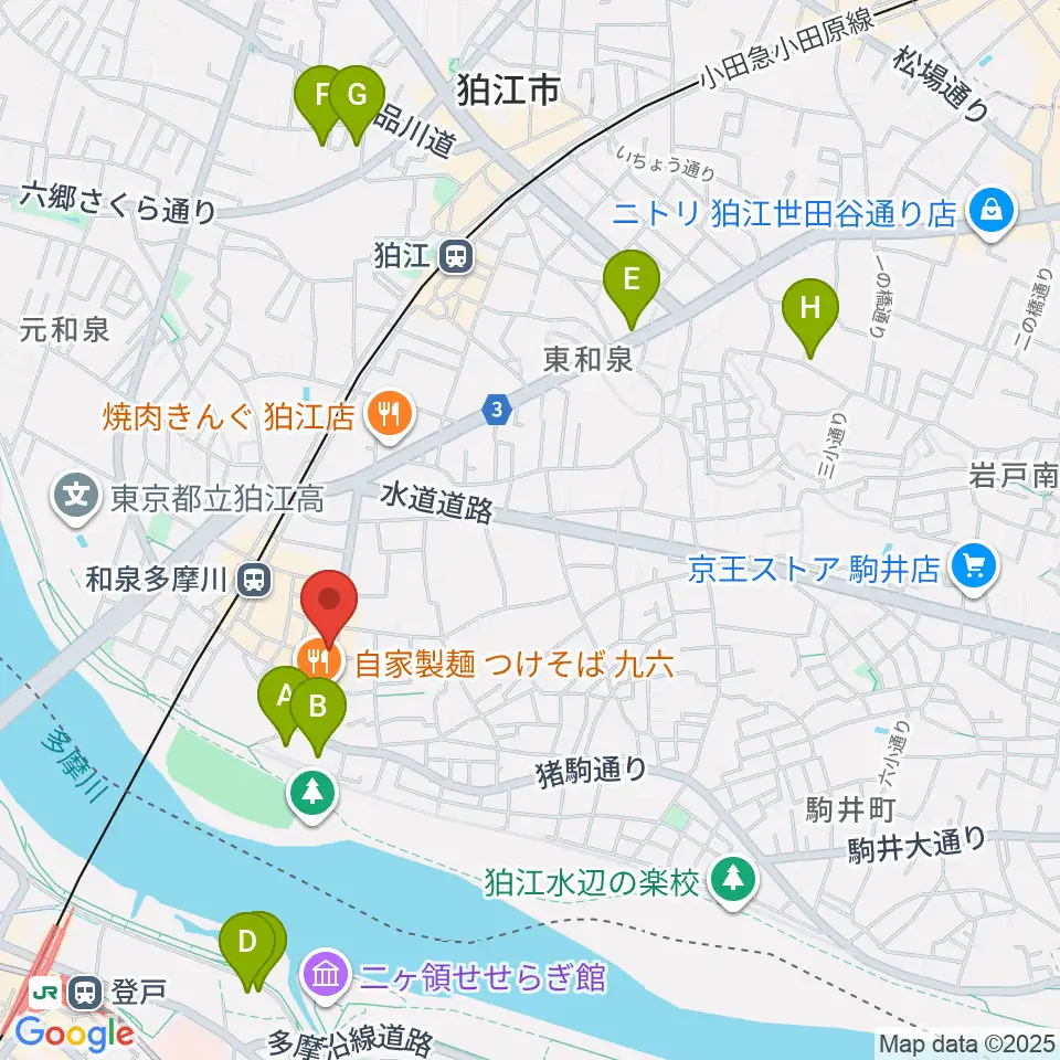 アイスタジオ周辺のホテル一覧地図