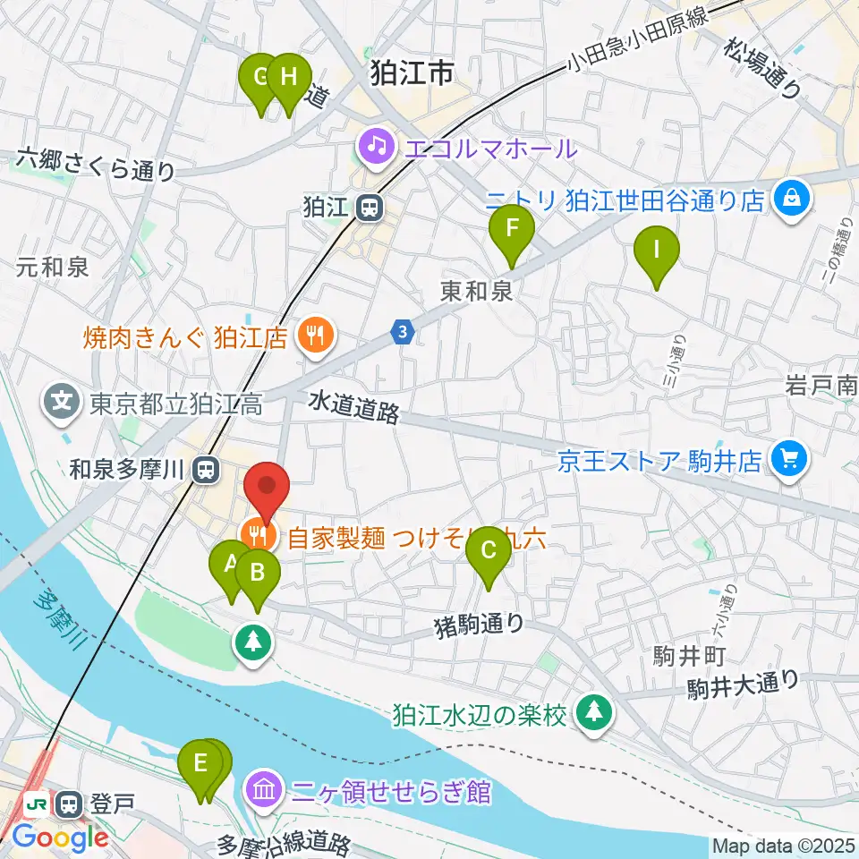アイスタジオ周辺のホテル一覧地図