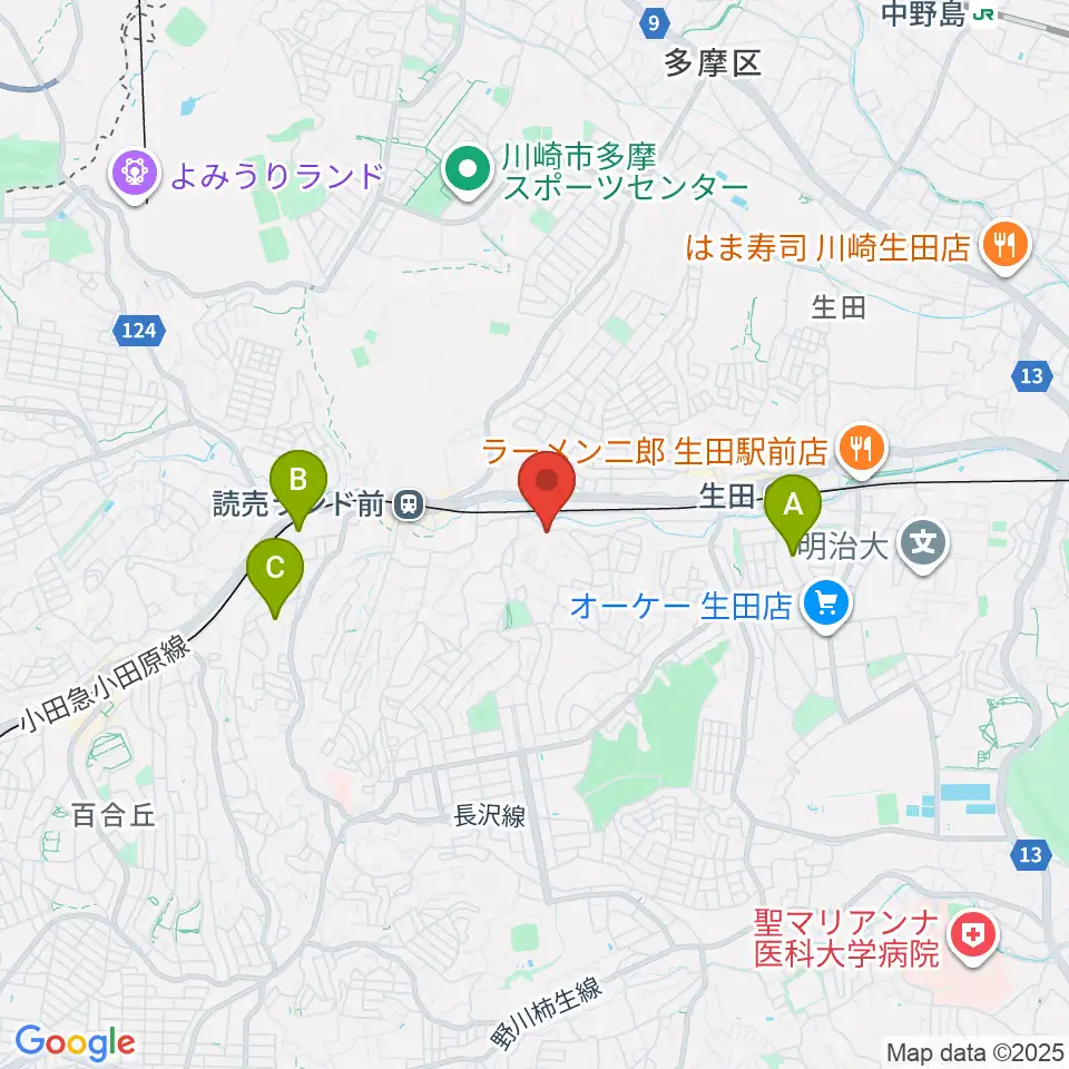 さわの Guitar Lab.周辺のホテル一覧地図