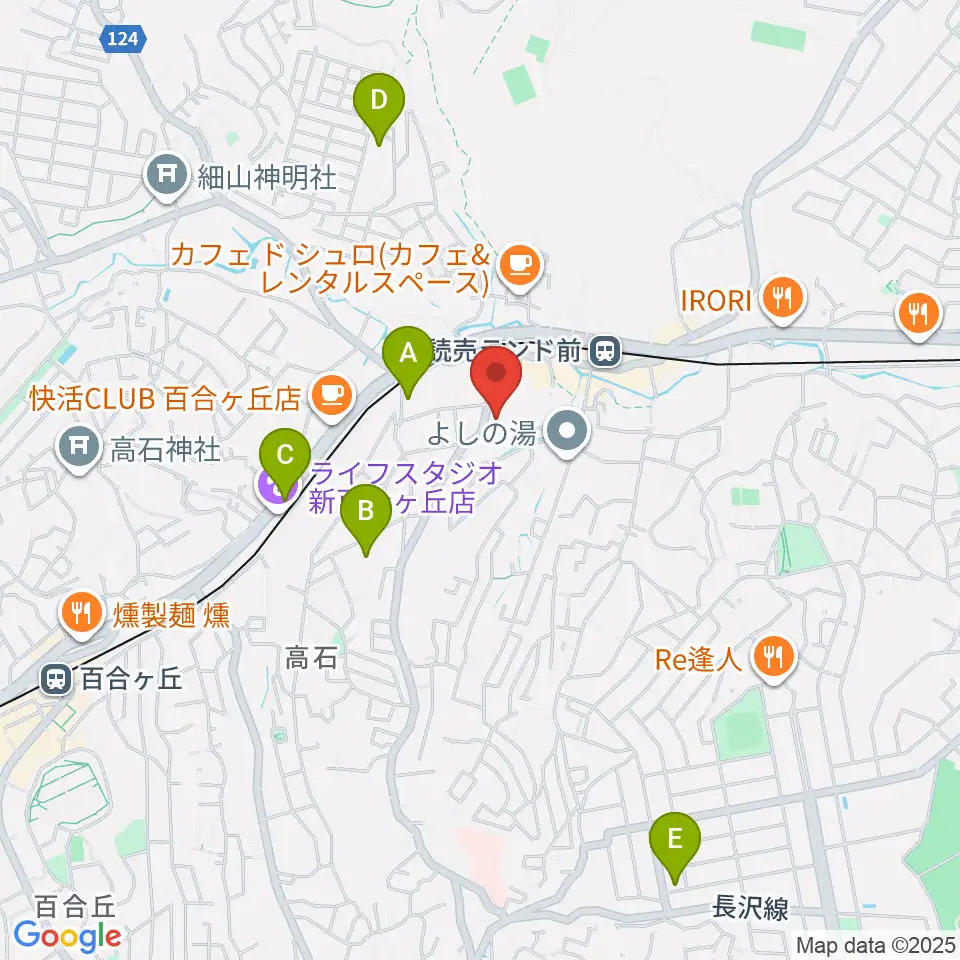 さわの Guitar Lab.周辺のホテル一覧地図