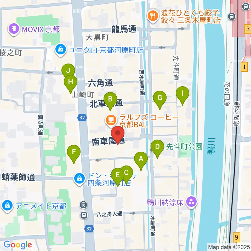 someno kyoto周辺のホテル一覧地図