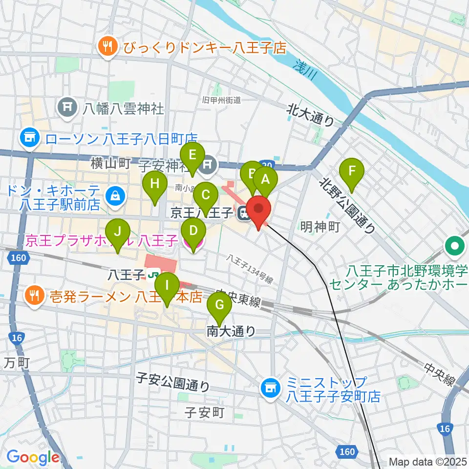 スタジオネイ周辺のホテル一覧地図