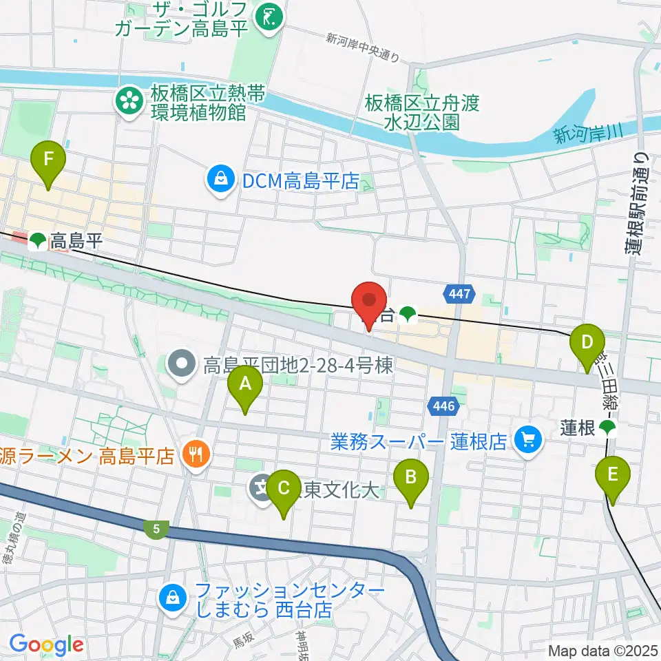 音教学院周辺のホテル一覧地図