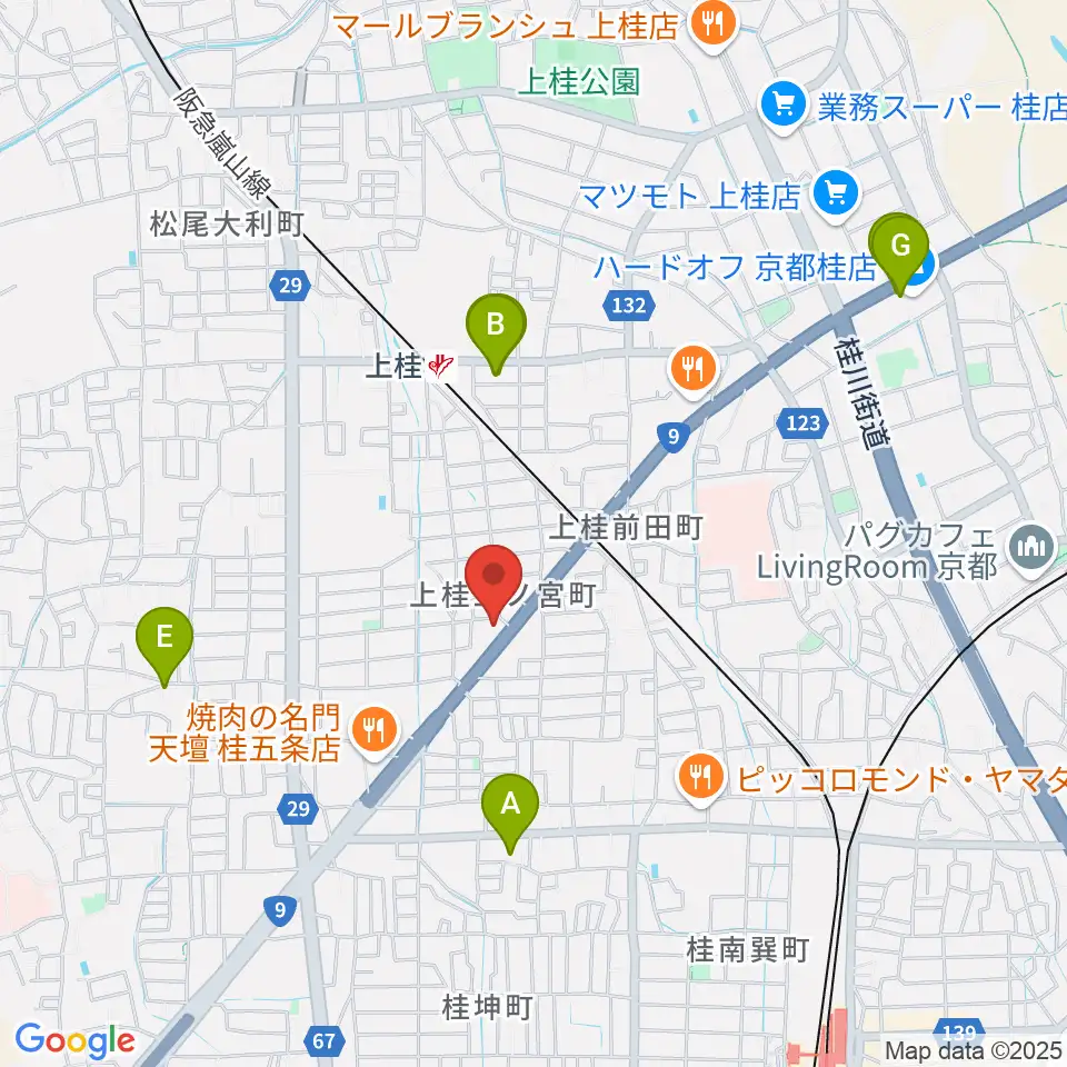 マイミュージック音楽教室周辺のホテル一覧地図