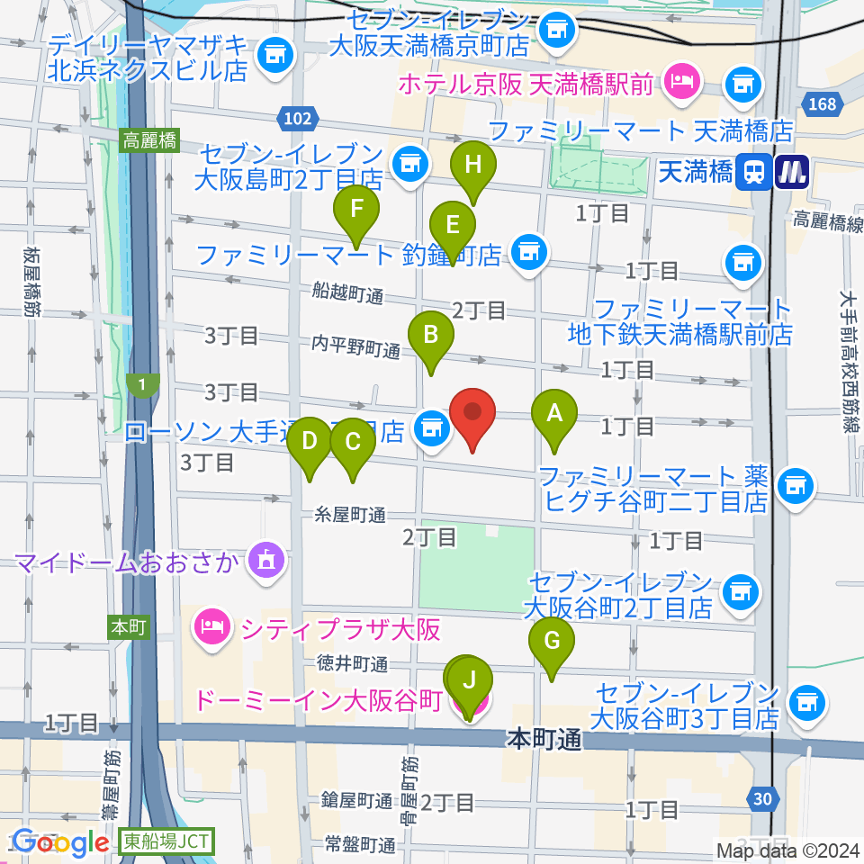 ラ カンパネラ周辺のホテル一覧地図