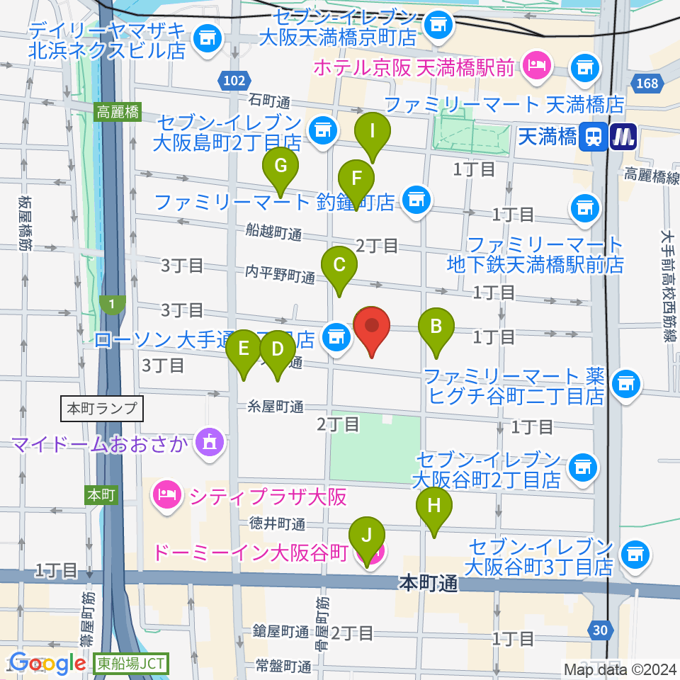 ラ カンパネラ周辺のホテル一覧地図