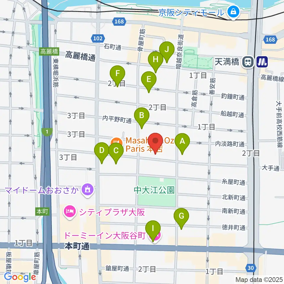 ラ カンパネラ周辺のホテル一覧地図