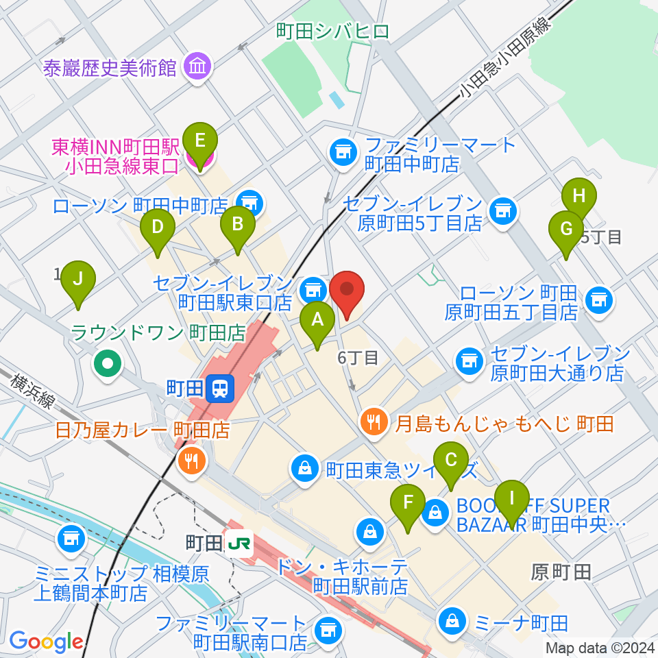 町田HERBIE周辺のホテル一覧地図