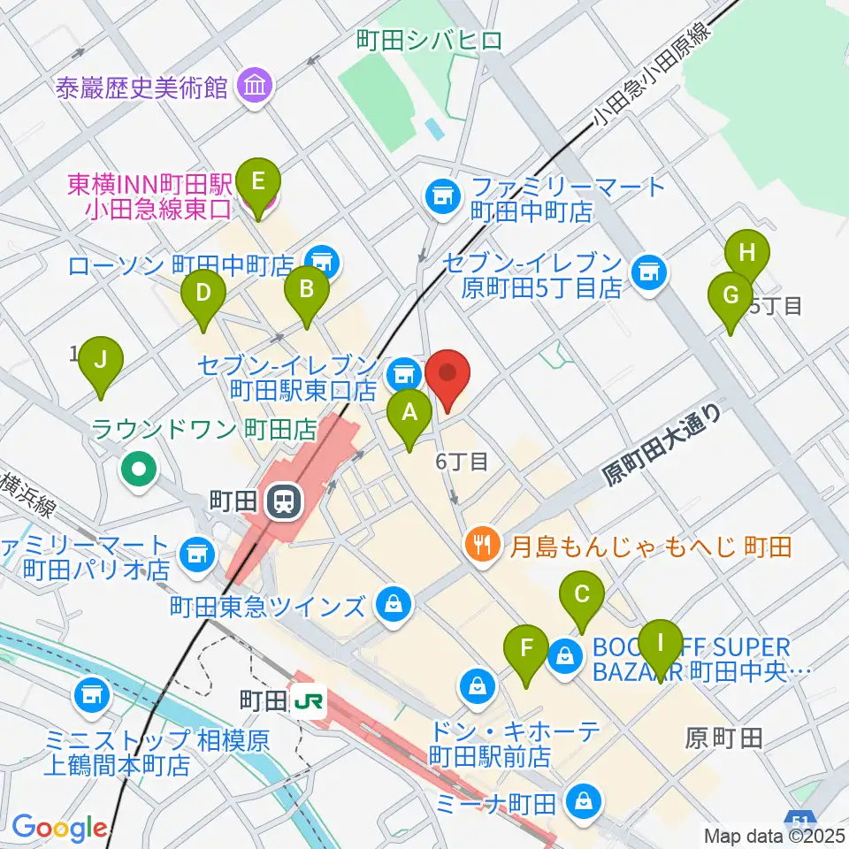 町田HERBIE周辺のホテル一覧地図