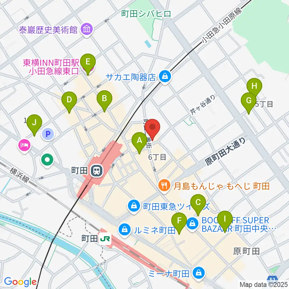 町田HERBIE周辺のホテル一覧地図