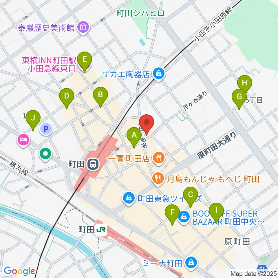 町田HERBIE周辺のホテル一覧地図